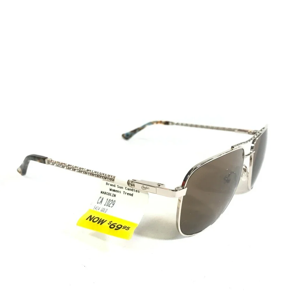 Candie's Sunglasses CA1029 32F Gold Square Frames with Brown Lenses 54-14-135